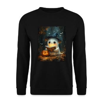 Cadeau d’Halloween Femmes Hommes Enfants Décoration - Sweat-shirt Unisexe - noir - Devant - Alina (178cm) & Michal (187cm)