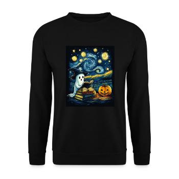 Cadeau d’Halloween Femmes Hommes Enfants Décoration - Sweat-shirt Unisexe - noir - Devant - Alina (178cm) & Michal (187cm)