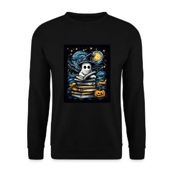 Cadeau d’Halloween Femmes Hommes Enfants Décoration - Sweat-shirt Unisexe - noir - Devant - Alina (178cm) & Michal (187cm)
