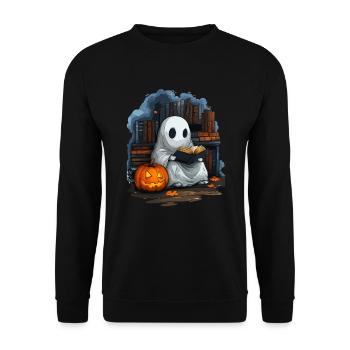 Cadeau d’Halloween Femmes Hommes Enfants Décoration - Sweat-shirt Unisexe - noir - Devant - Alina (178cm) & Michal (187cm)