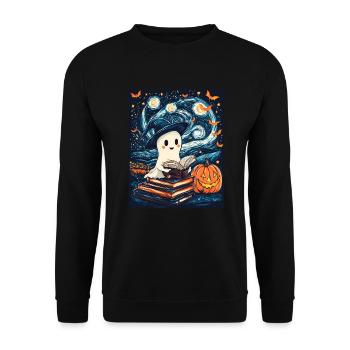 Cadeau d’Halloween Femmes Hommes Enfants Décoration - Sweat-shirt Unisexe - noir - Devant - Alina (178cm) & Michal (187cm)