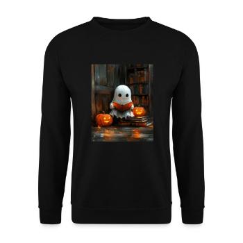 Cadeau d’Halloween Femmes Hommes Enfants Décoration - Sweat-shirt Unisexe - noir - Devant - Alina (178cm) & Michal (187cm)