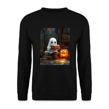Cadeau d’Halloween Femmes Hommes Enfants Décoration - Sweat-shirt Unisexe - noir - Devant - Alina (178cm) & Michal (187cm)