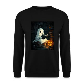 Cadeau d’Halloween Femmes Hommes Enfants Décoration - Sweat-shirt Unisexe - noir - Devant - Alina (178cm) & Michal (187cm)