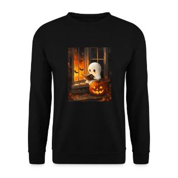 Cadeau d’Halloween Femmes Hommes Enfants Décoration - Sweat-shirt Unisexe - noir - Devant - Alina (178cm) & Michal (187cm)