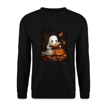 Cadeau d’Halloween Femmes Hommes Enfants Décoration - Sweat-shirt Unisexe - noir - Devant - Alina (178cm) & Michal (187cm)