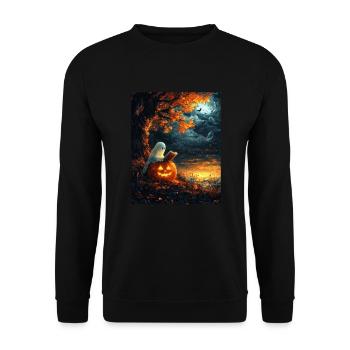 Cadeau d’Halloween Femmes Hommes Enfants Décoration - Sweat-shirt Unisexe - noir - Devant - Alina (178cm) & Michal (187cm)