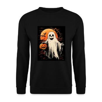Cadeau d’Halloween Femmes Hommes Enfants Décoration - Sweat-shirt Unisexe - noir - Devant - Alina (178cm) & Michal (187cm)
