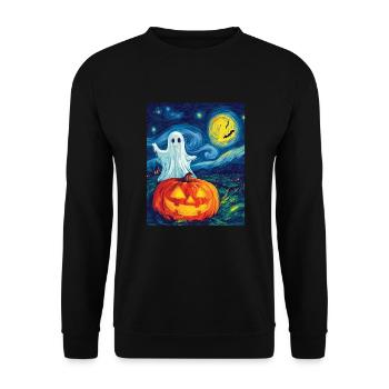 Cadeau d’Halloween Femmes Hommes Enfants Décoration - Sweat-shirt Unisexe - noir - Devant - Alina (178cm) & Michal (187cm)