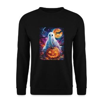 Cadeau d’Halloween Femmes Hommes Enfants Décoration - Sweat-shirt Unisexe - noir - Devant - Alina (178cm) & Michal (187cm)