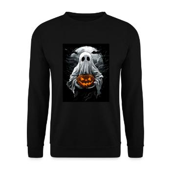 Cadeau d’Halloween Femmes Hommes Enfants Décoration - Sweat-shirt Unisexe - noir - Devant - Alina (178cm) & Michal (187cm)