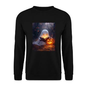 Cadeau d’Halloween Femmes Hommes Enfants Décoration - Sweat-shirt Unisexe - noir - Devant - Alina (178cm) & Michal (187cm)