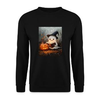 Cadeau d’Halloween Femmes Hommes Enfants Décoration - Sweat-shirt Unisexe - noir - Devant - Alina (178cm) & Michal (187cm)