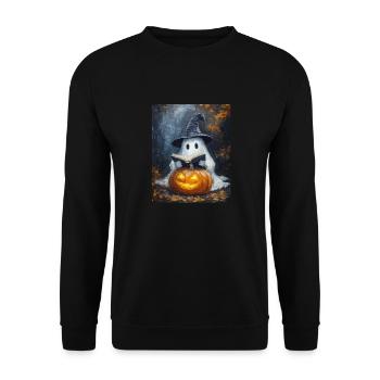 Cadeau d’Halloween Femmes Hommes Enfants Décoration - Sweat-shirt Unisexe - noir - Devant - Alina (178cm) & Michal (187cm)