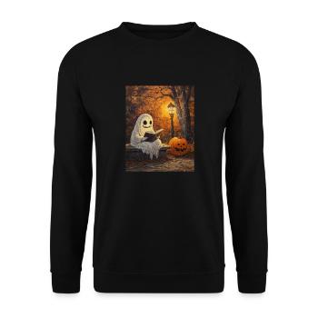Cadeau d’Halloween Femmes Hommes Enfants Décoration - Sweat-shirt Unisexe - noir - Devant - Alina (178cm) & Michal (187cm)