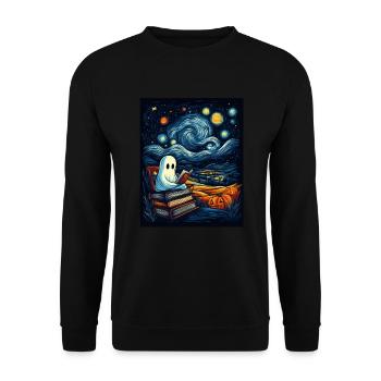 Cadeau d’Halloween Femmes Hommes Enfants Décoration - Sweat-shirt Unisexe - noir - Devant - Alina (178cm) & Michal (187cm)