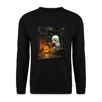 Cadeau d’Halloween Femmes Hommes Enfants Décoration - Sweat-shirt Unisexe - noir - Devant - Alina (178cm) & Michal (187cm)
