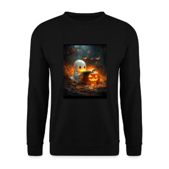 Cadeau d’Halloween Femmes Hommes Enfants Décoration - Sweat-shirt Unisexe - noir - Devant - Alina (178cm) & Michal (187cm)