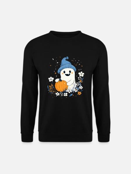 Halloween Geist Geschenk Frauen Männer Kinder Deko - Unisex Pullover - Schwarz