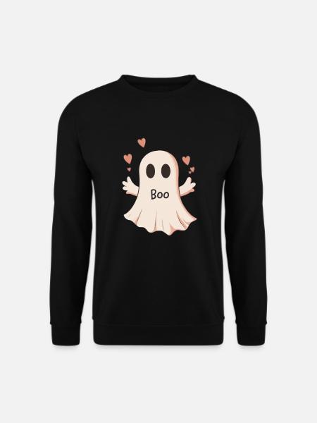 Halloween Geschenk Frauen Geist Männer Kinder Deko - Unisex Pullover - Schwarz