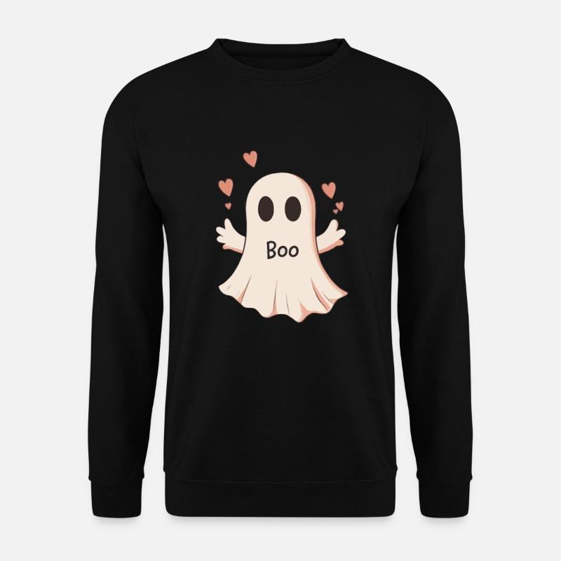 Halloween Geschenk Frauen Geist Männer Kinder Deko - Unisex Pullover - Schwarz