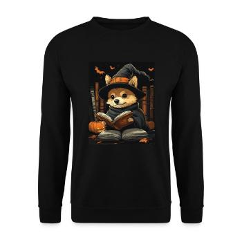 Halloween Cadeau Femmes Chien Hommes Enfants Décoration - Sweat-shirt Unisexe - noir - Devant - Alina (178cm) & Michal (187cm)
