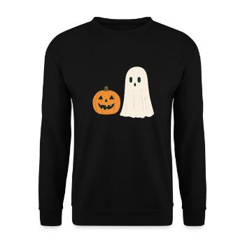 Cadeau d’Halloween Femmes Hommes Enfants Décoration - Sweat-shirt Unisexe - noir - Devant - Alina (178cm) & Michal (187cm)