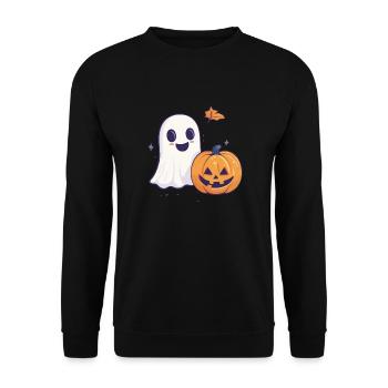 Cadeau d’Halloween Femmes Hommes Enfants Décoration - Sweat-shirt Unisexe - noir - Devant - Alina (178cm) & Michal (187cm)