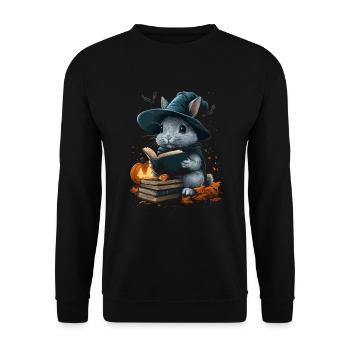 Halloween Lapin Cadeau Femmes Hommes Enfants Décoration - Sweat-shirt Unisexe - noir - Devant - Alina (178cm) & Michal (187cm)