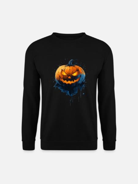 Halloween Geschenk Frauen Kürbis Männer Kinder - Unisex Pullover - Schwarz