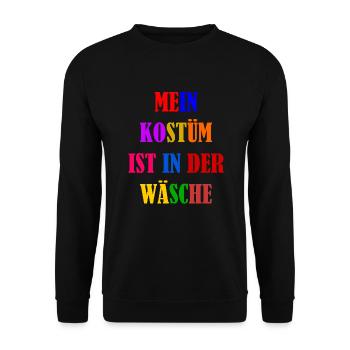 Costume de Carnaval Cadeau Femme Carnaval Carnaval - Sweat-shirt Unisexe - noir - Devant - Alina (178cm) & Michal (187cm)