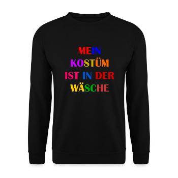 Costume de Carnaval Cadeau Femme Carnaval Carnaval - Sweat-shirt Unisexe - noir - Devant - Alina (178cm) & Michal (187cm)