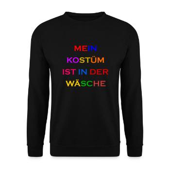 Carnival Costume Women's Gift Carnival Carnival - Unisex Sweatshirt - black - Front - Alina (178cm) & Michal (187cm)