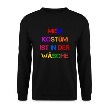 Carnival Costume Women's Gift Carnival Carnival - Unisex Sweatshirt - black - Front - Alina (178cm) & Michal (187cm)