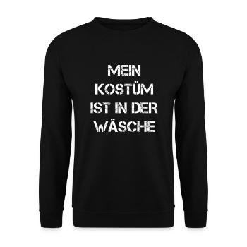 Costume de Carnaval Cadeau Femme Carnaval Carnaval - Sweat-shirt Unisexe - noir - Devant - Alina (178cm) & Michal (187cm)