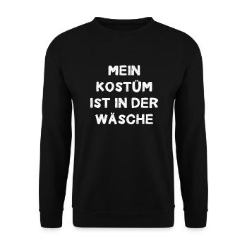 Costume de Carnaval Cadeau Femme Carnaval Carnaval - Sweat-shirt Unisexe - noir - Devant - Alina (178cm) & Michal (187cm)