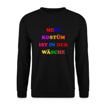 Costume de Carnaval Cadeau Femme Carnaval Carnaval - Sweat-shirt Unisexe - noir - Devant - Alina (178cm) & Michal (187cm)
