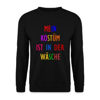 Costume de Carnaval Cadeau Femme Carnaval Carnaval - Sweat-shirt Unisexe - noir - Devant - Alina (178cm) & Michal (187cm)