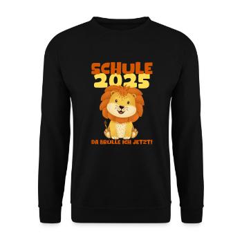 School Child 2025 Young Girls School Enrollment 2025 Decoration - Unisex Sweatshirt - black - Front - Alina (178cm) & Michal (187cm)