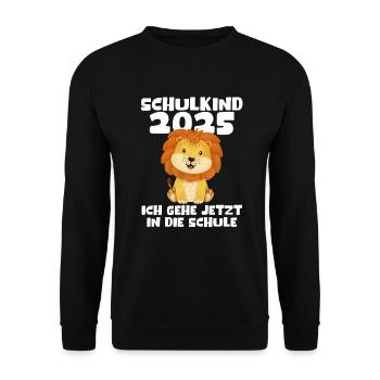 School Child 2025 Young Girls School Enrollment 2025 Decoration - Unisex Sweatshirt - black - Front - Alina (178cm) & Michal (187cm)