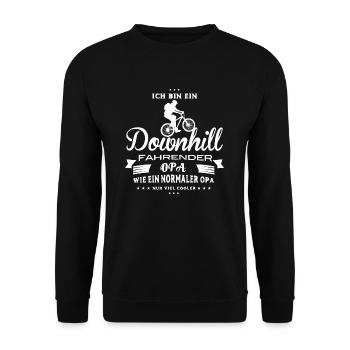 Downhill Chemise fraîche Grand-père - Sweat-shirt Unisexe - noir - Devant - Alina (178cm) & Michal (187cm)