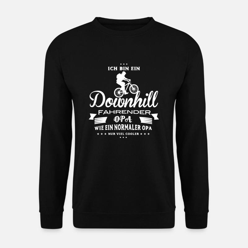 Downhill Shirt-Cooler Opa - Unisex Pullover - Schwarz
