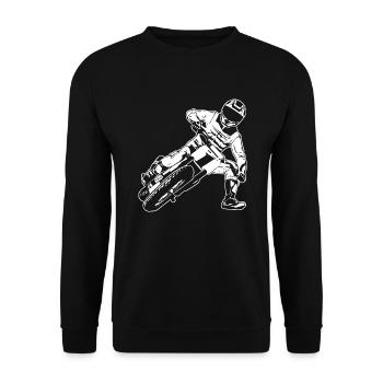 Flat Track Racer - Speedway - Sweat-shirt Unisexe - noir - Devant - Alina (178cm) & Michal (187cm)