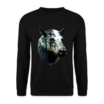 Tapir - Unisex Pullover - Schwarz - Vorne - Alina (178cm) & Michal (187cm)