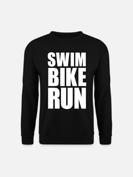 SWIM BIKE RUN - Unisex Pullover - Schwarz