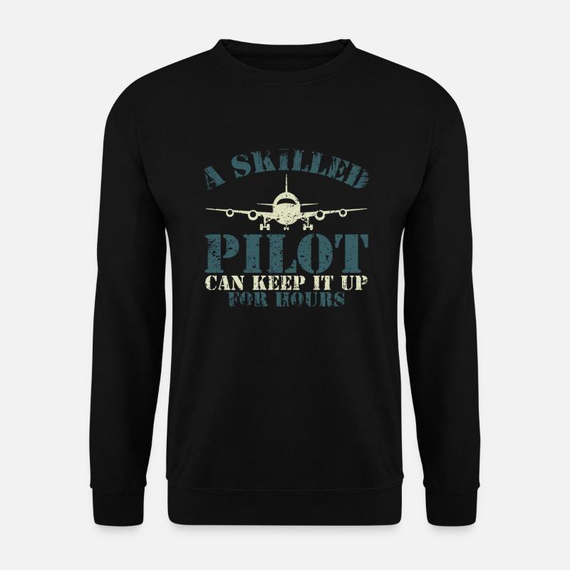 Der Pilot - Unisex Pullover - Schwarz