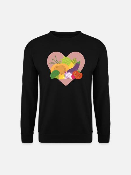 Gemüse Veggie Bio Vegan Vegetarisch Geschenkidee - Unisex Pullover - Schwarz