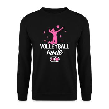 Volleyball Joueur Mode Filles Volleyball - Sweat-shirt Unisexe - noir - Devant - Alina (178cm) & Michal (187cm)