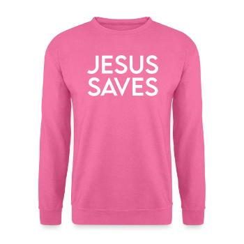 JÉSUS SAVE - Sweat-shirt Unisexe - rose - Devant