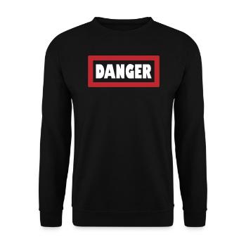 Attention: Style at its most powerful - Unisex Sweatshirt - black - Front - Alina (178cm) & Michal (187cm)